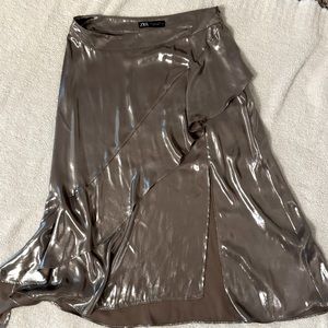 Zara Metallic Skirt
